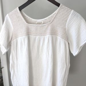 Boho white top